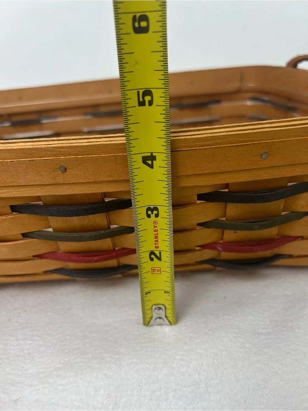 Longaberger Pantry Basket 13854 with Leather Handles